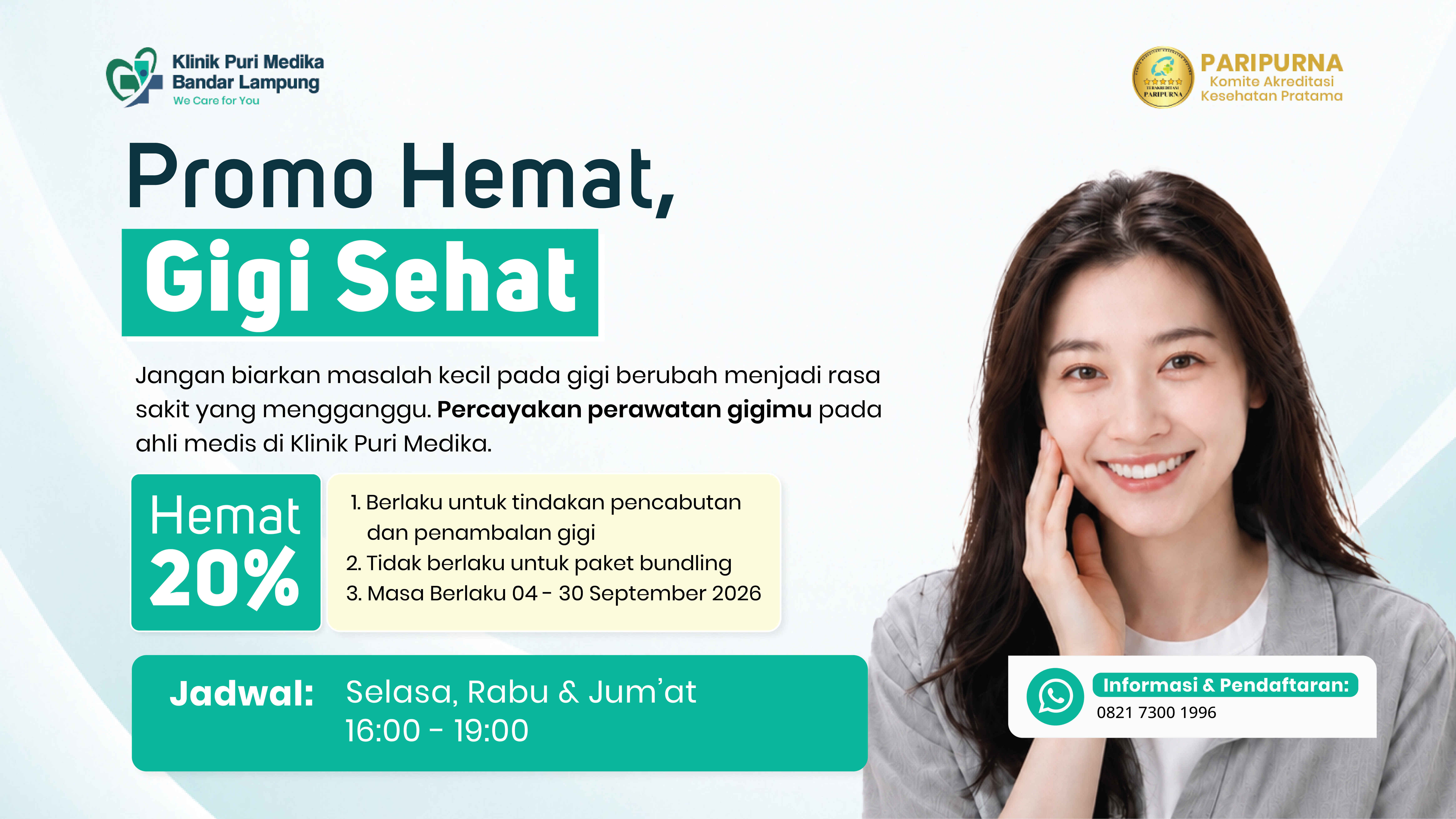 Promo Pencabutan dan penambalan gigi