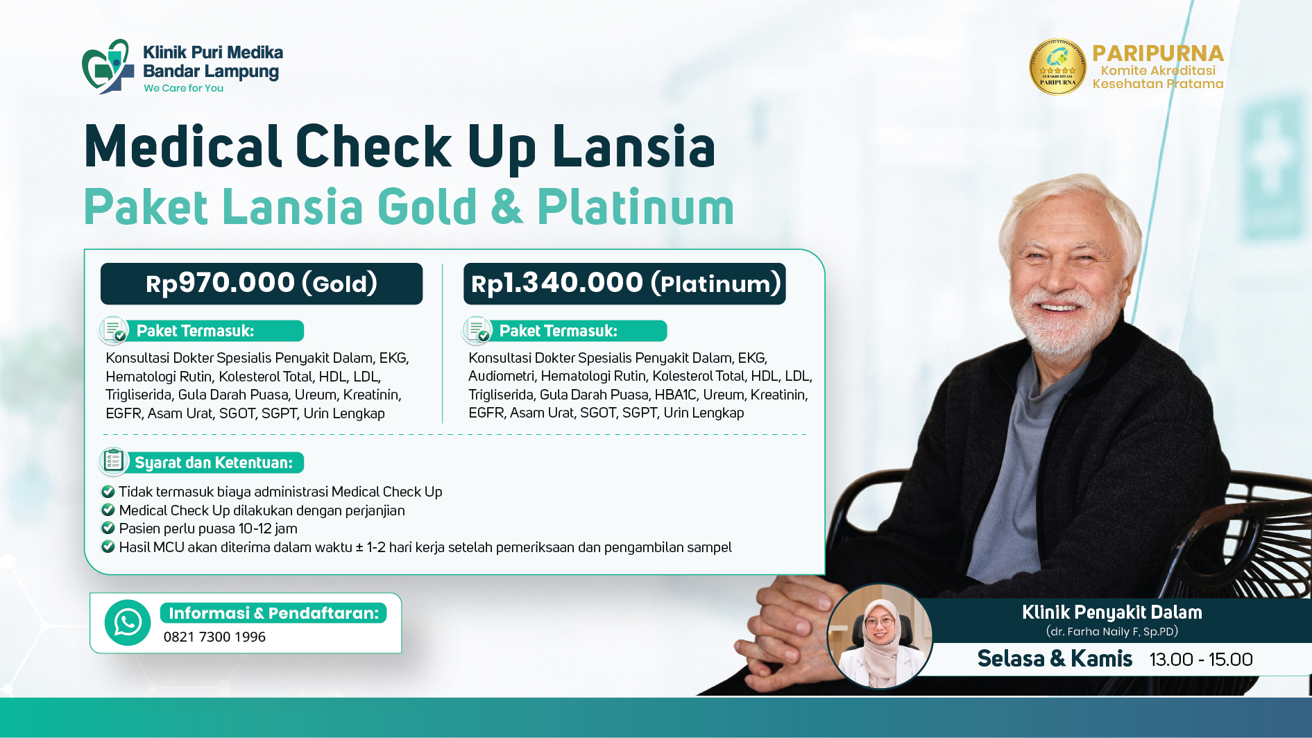 Paket medical Check Up Lansia