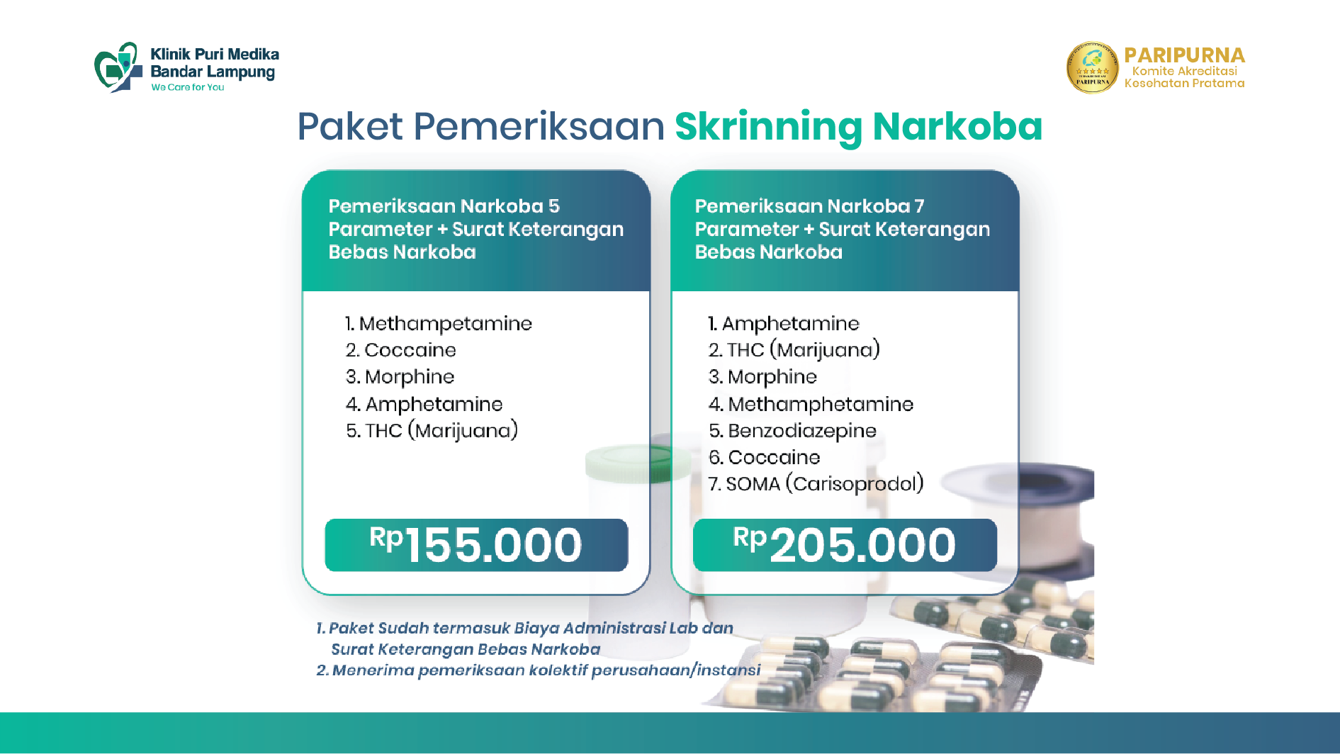 Paket Pemeriksaan Skrining Narkoba
