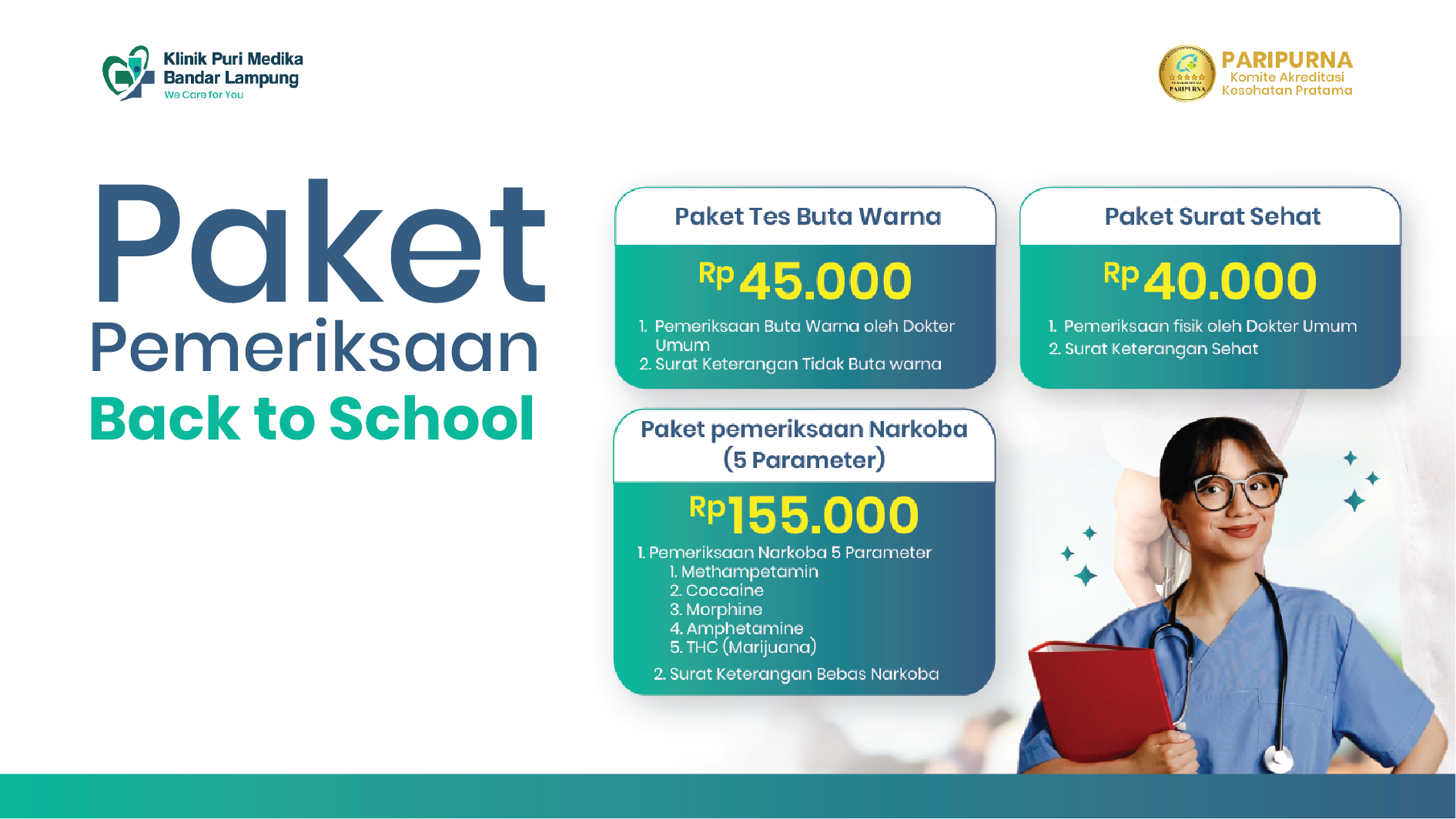 Paket Pemeriksaan Back to School